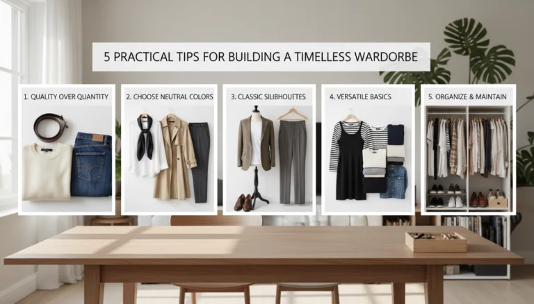 5 Practical Tips to Build a Timeless Wardrobe That Lasts