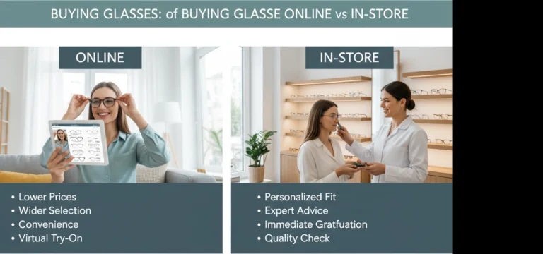 Pros and Cons of Buying Glasses Online vs In-Store Explained