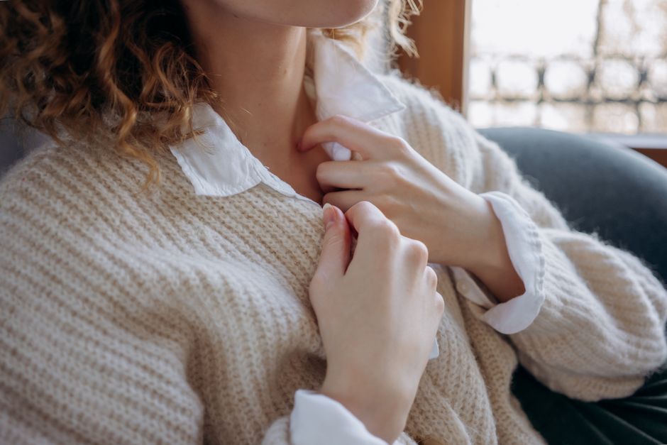 Layering a Shirt Under a Sweater the Right Way